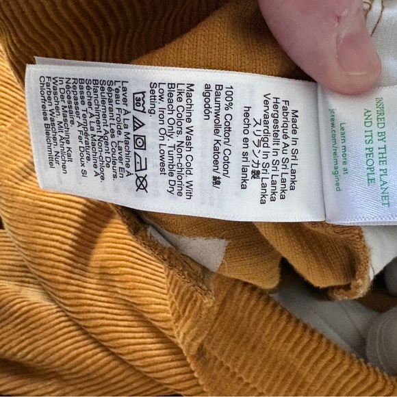 J. Crew Mustard Wide Leg Corduroy Pants - Picture 4 of 5